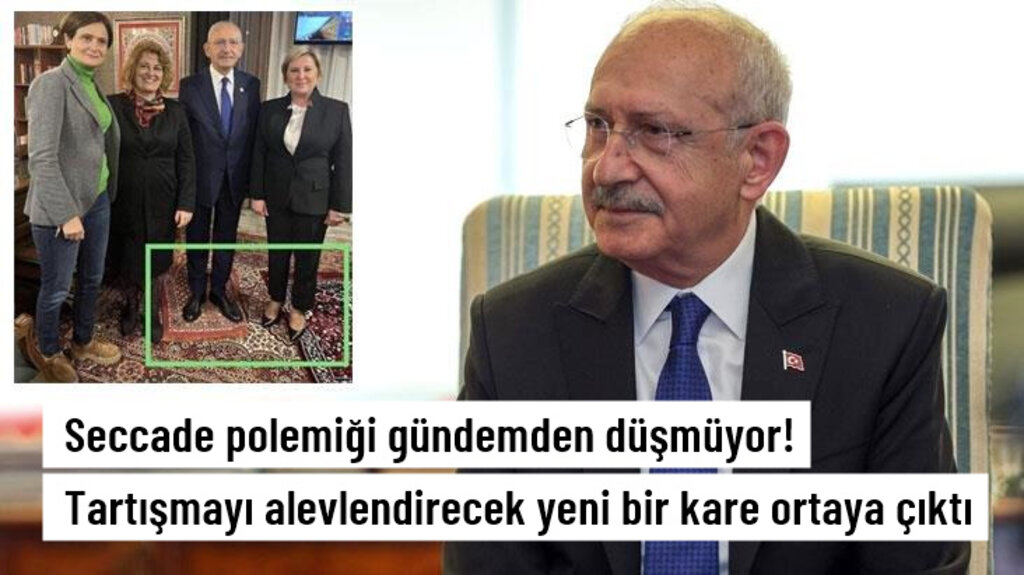 Kılıçdaroğlu'nun seccadeye ayakkabıyla bastığı yeni bir fotoğraf ortaya çıktı